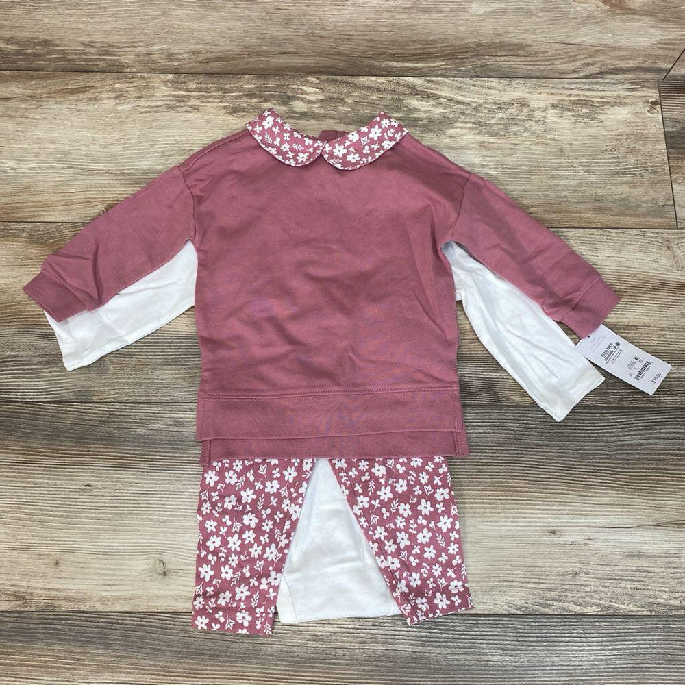 NEW 3pc Just One You Top + Bodysuit + Leggings sz 12m - Me 'n Mommy To Be