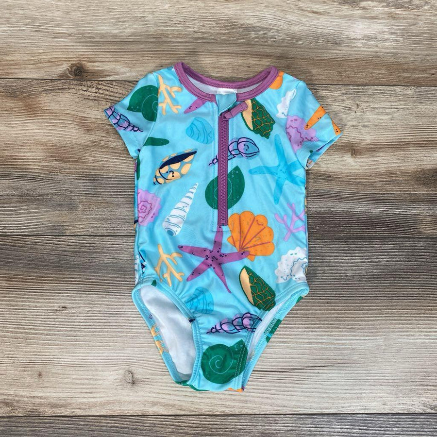 Cat & Jack 1Pc Sea Print Swimsuit sz 12m - Me 'n Mommy To Be