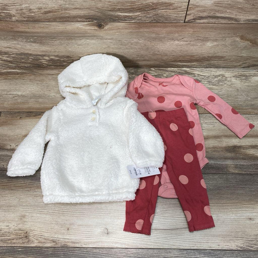 NEW Just One You 3pc Sherpa Hoodie Outfit sz 6m - Me 'n Mommy To Be