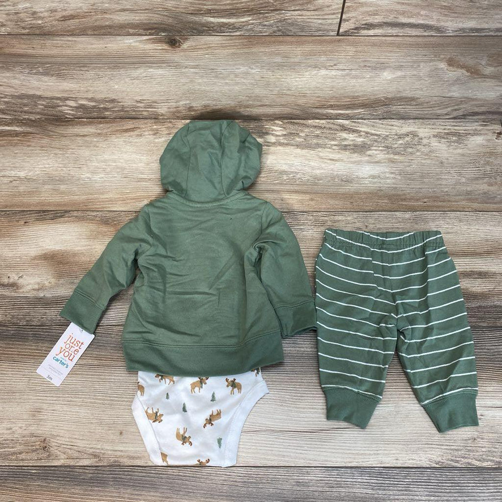 NEW Just One You 3pc Moose Hoodie Outfit sz 3m - Me 'n Mommy To Be