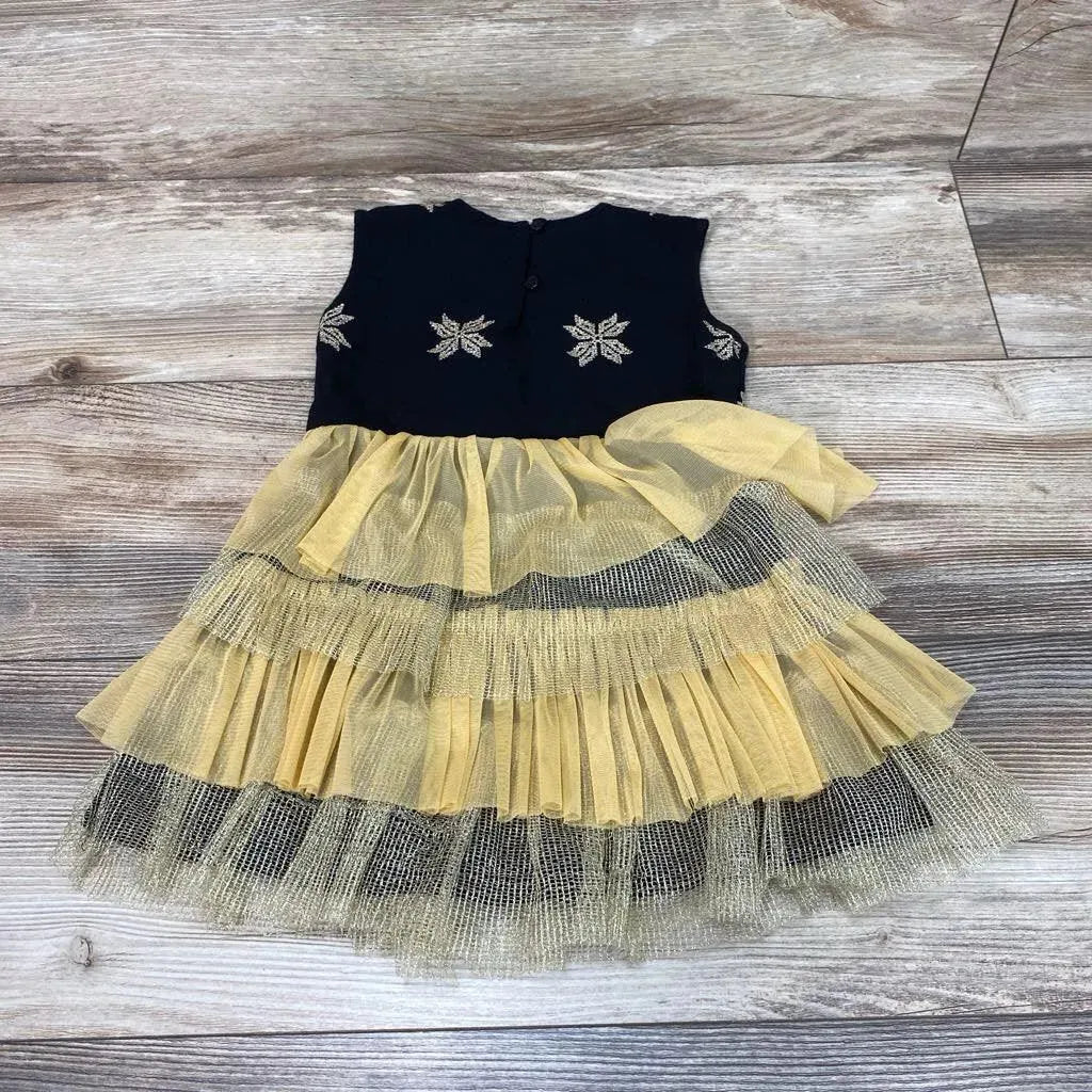 Tiered Snowflake Tank Dress sz 2-3T - Me 'n Mommy To Be