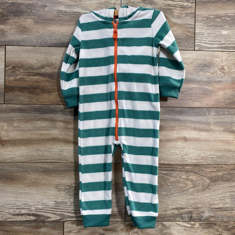 Carter's Hooded Striped Fleece Coverall sz 18m - Me 'n Mommy To Be