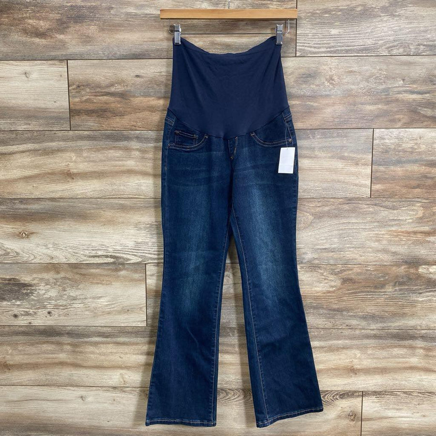 NEW Indigo Blue Full Panel Bootcut Jeans sz Petite Small - Me 'n Mommy To Be