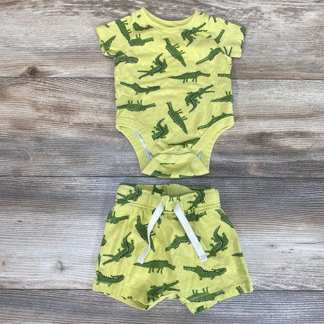 Old Navy 2pc Alligator Bodysuit & Shorts sz 3-6m - Me 'n Mommy To Be