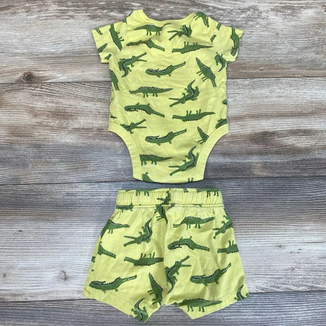 Old Navy 2pc Alligator Bodysuit & Shorts sz 3-6m - Me 'n Mommy To Be