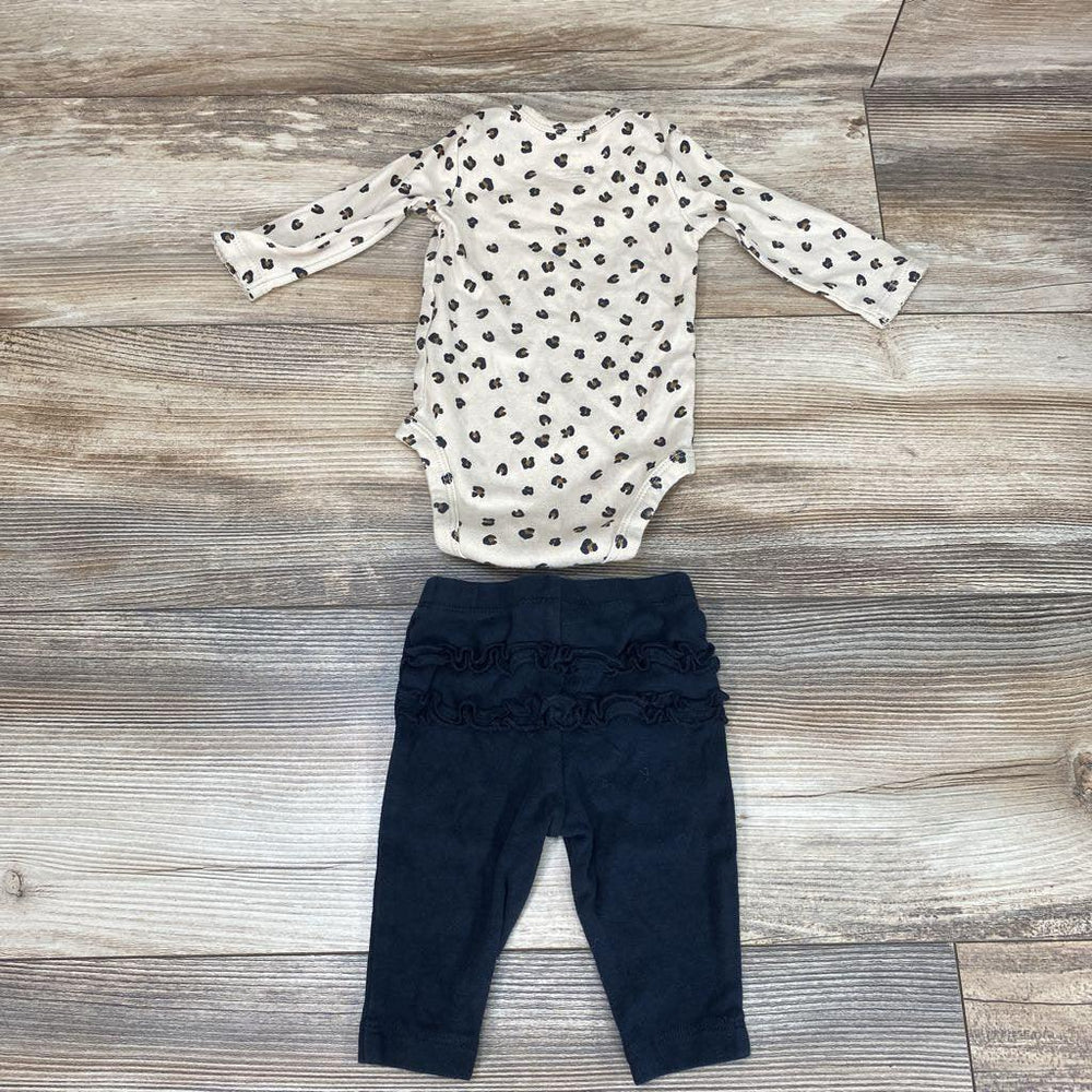 Carter's 2pc Leopard Print Bodysuit & Leggings sz 3m - Me 'n Mommy To Be