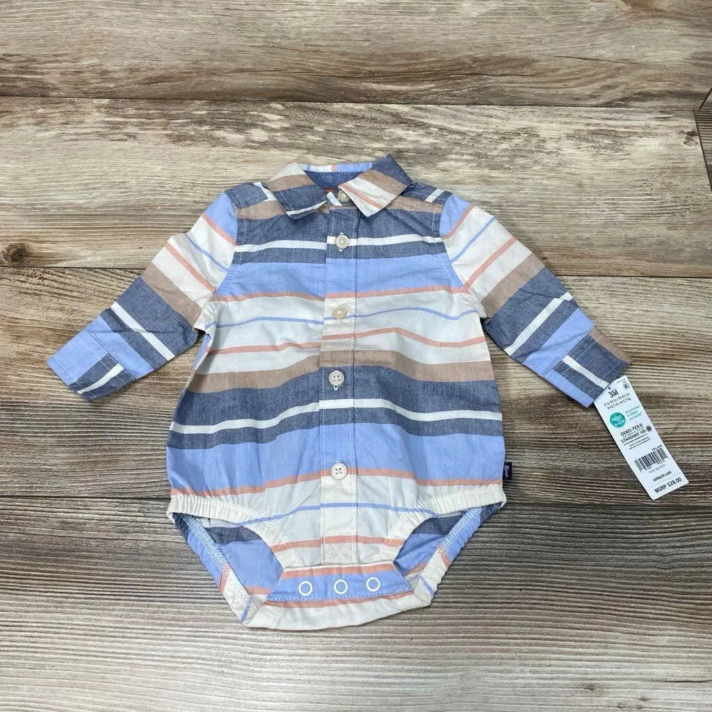 NEW OshKosh Striped Button-Up Bodysuit sz 3m - Me 'n Mommy To Be