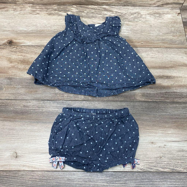 Max Studio 2pc Chambray Top & Bloomers sz 3-6m - Me 'n Mommy To Be