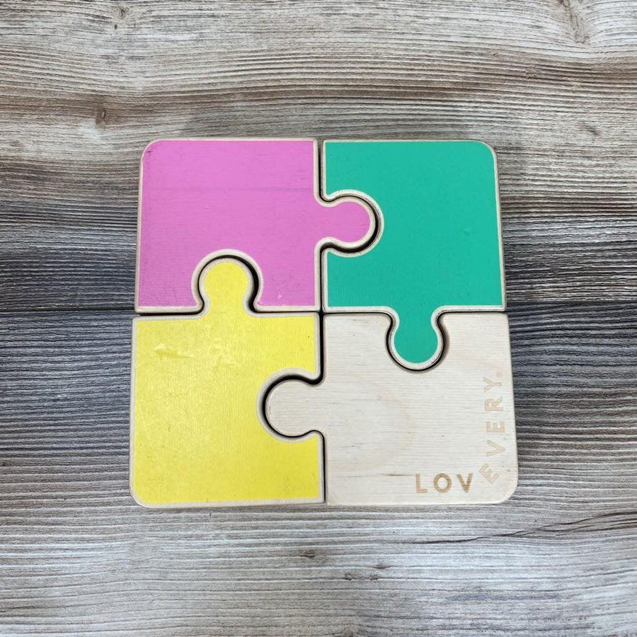 Lovevery Chunky Wooden Jigsaw Puzzle - Me 'n Mommy To Be