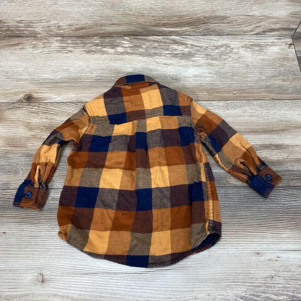 Children's Place Plaid Button Up Shirt sz 9-12m - Me 'n Mommy To Be