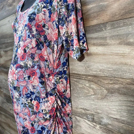 Motherhood Maternity Floral Bodycon Dress sz Large - Me 'n Mommy To Be