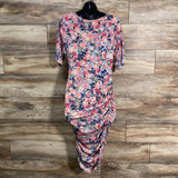 Motherhood Maternity Floral Bodycon Dress sz Large - Me 'n Mommy To Be