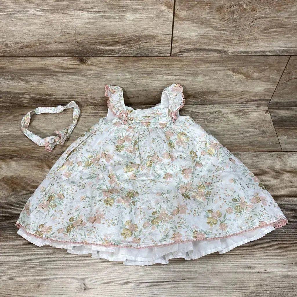 Cupcakes Cashmere Floral Dress Headband sz 3T Me n Mommy To Be