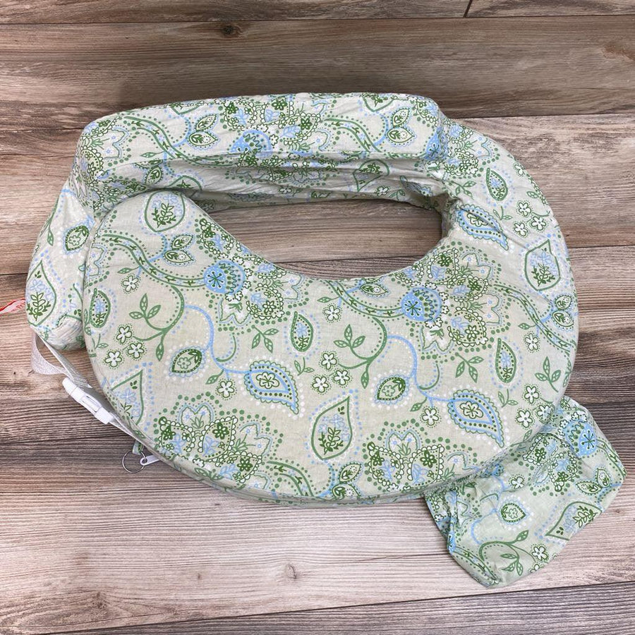 My Brest Friend Nursing Pillow in Green Paisley - Me 'n Mommy To Be
