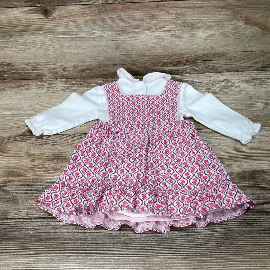 Janie & Jack 2pc Bodysuit & Floral Jumper Dress sz 3-6m - Me 'n Mommy To Be