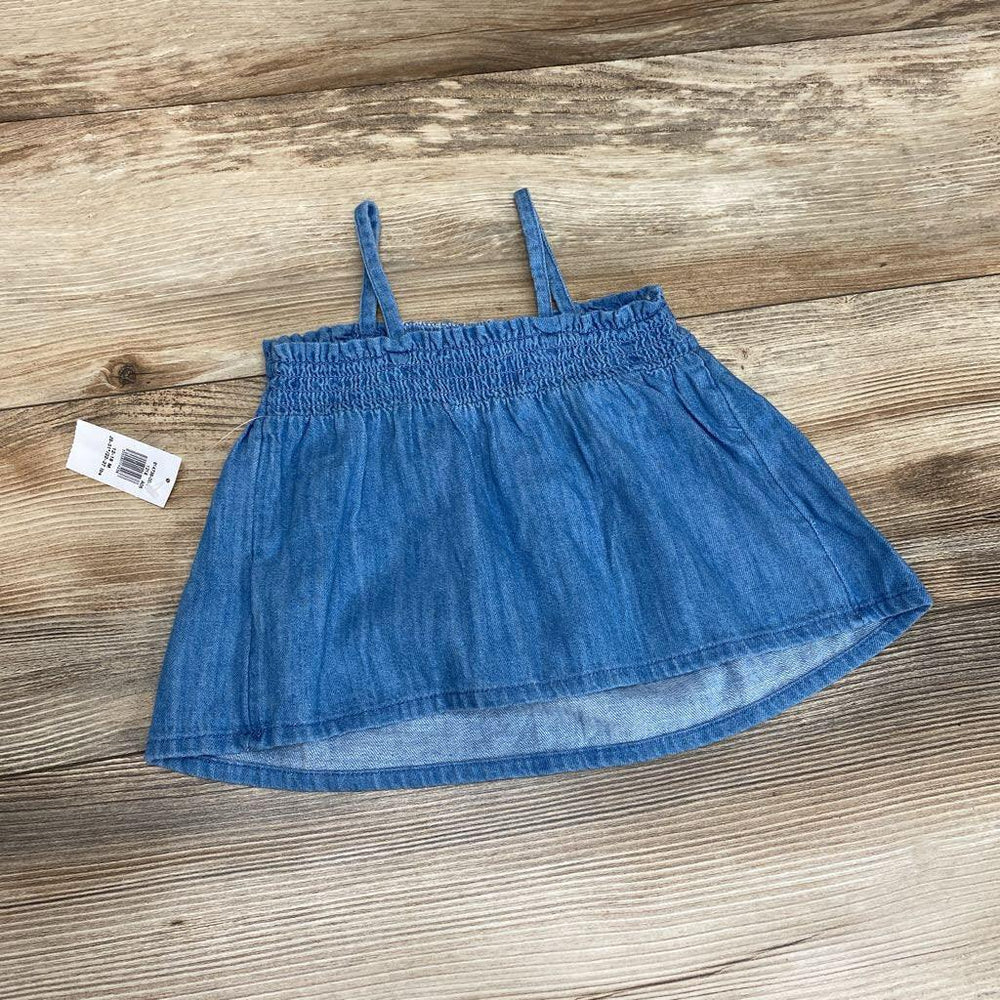 NEW Old Navy Smocked Sleeveless Chambray Top sz 12-18m - Me 'n Mommy To Be