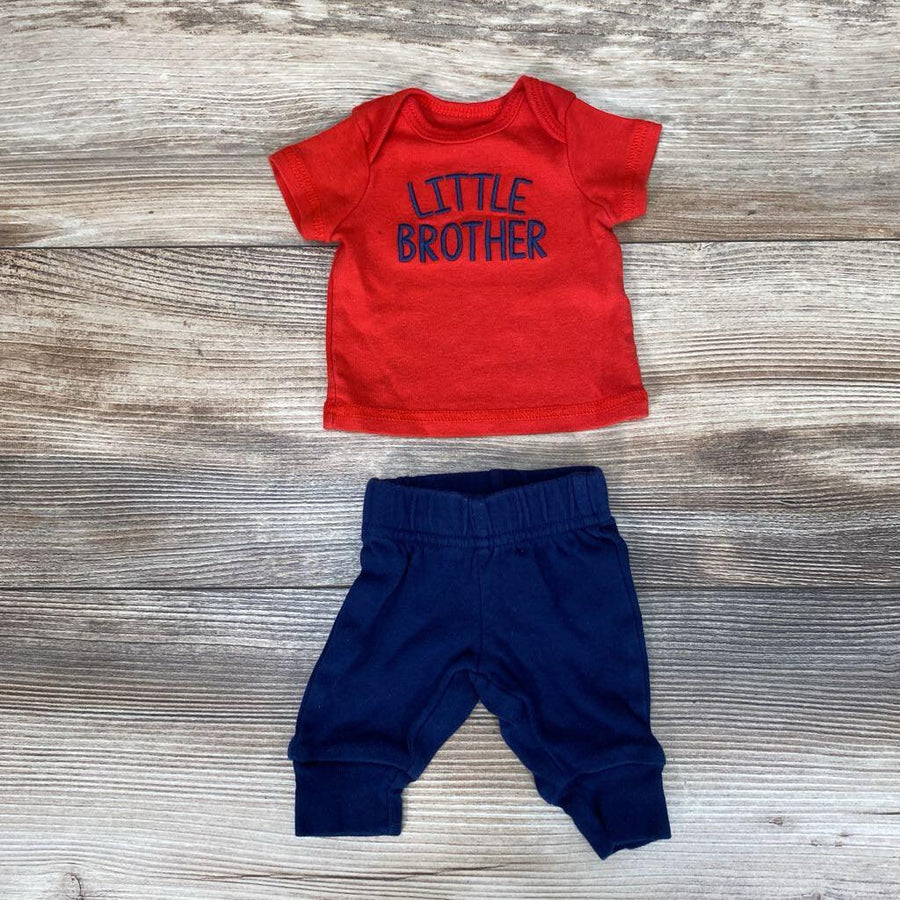 Child Of Mine 2Pc Little Brother Shirt & Pants sz PREEMIE - Me 'n Mommy To Be