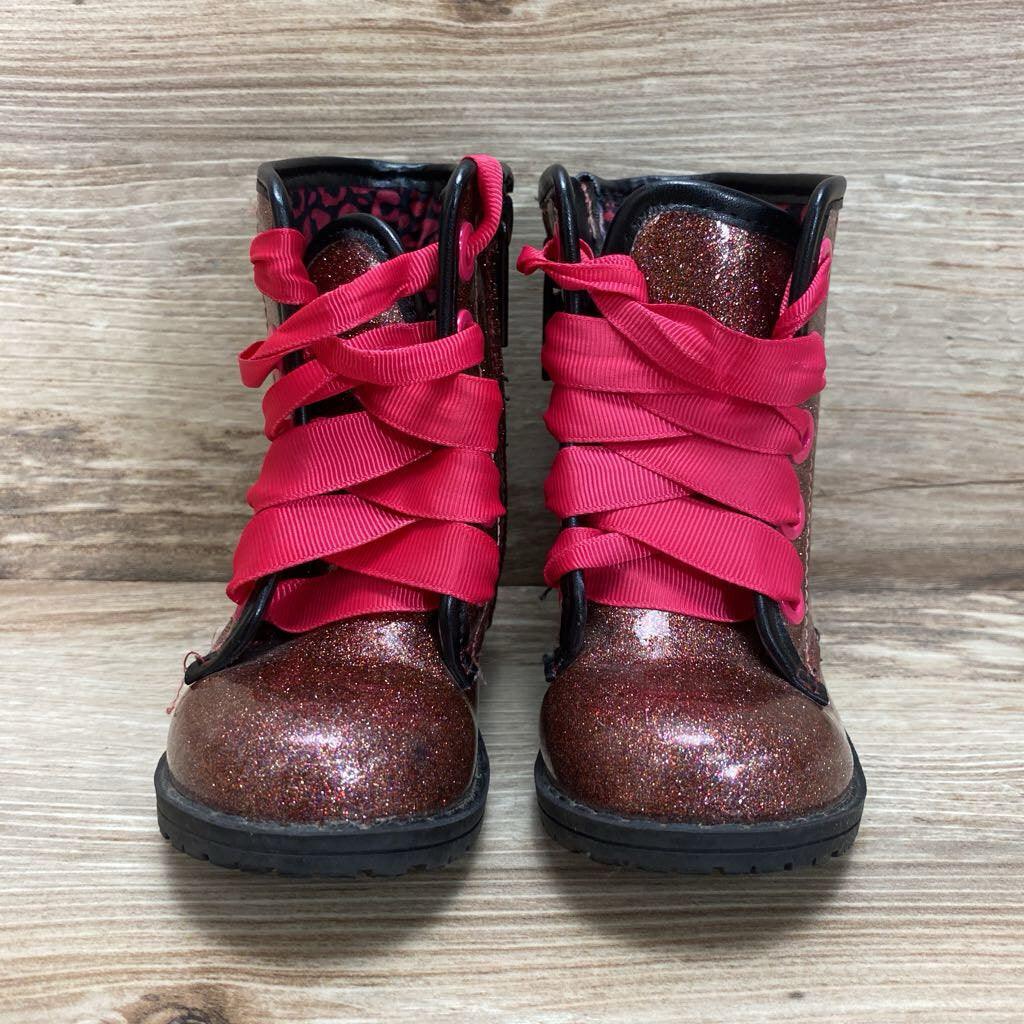 Jessica Simpson Glitter Combat Boots sz 7c - Me 'n Mommy To Be