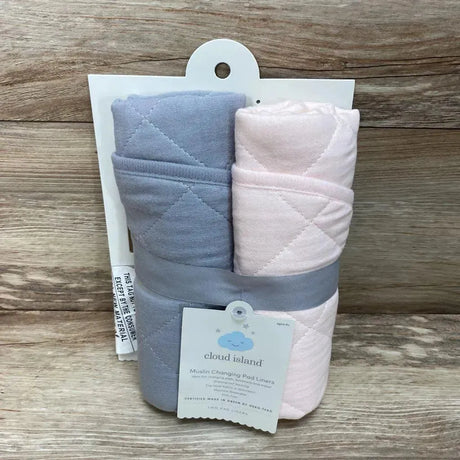 NEW Cloud Island Muslin Changing Pad Liner, 2Pk - Me 'n Mommy To Be