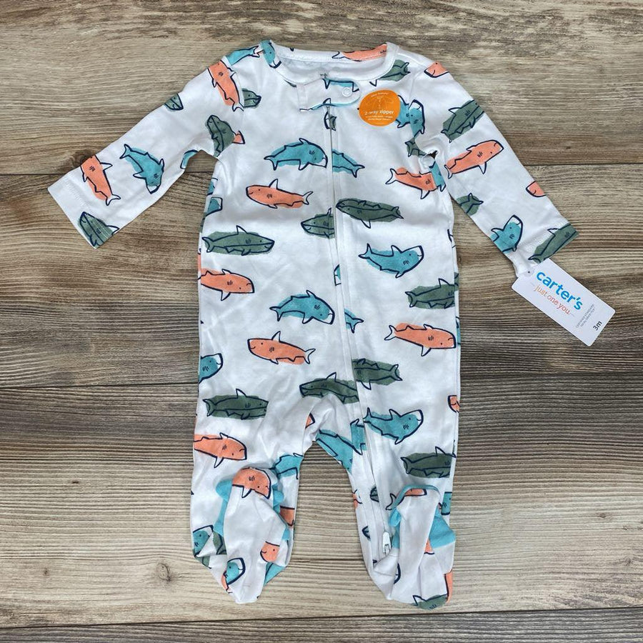 NEW Just One You Sharks Sleeper sz 3m - Me 'n Mommy To Be