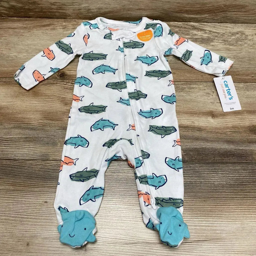 NEW Just One You Sharks Sleeper sz 3m - Me 'n Mommy To Be