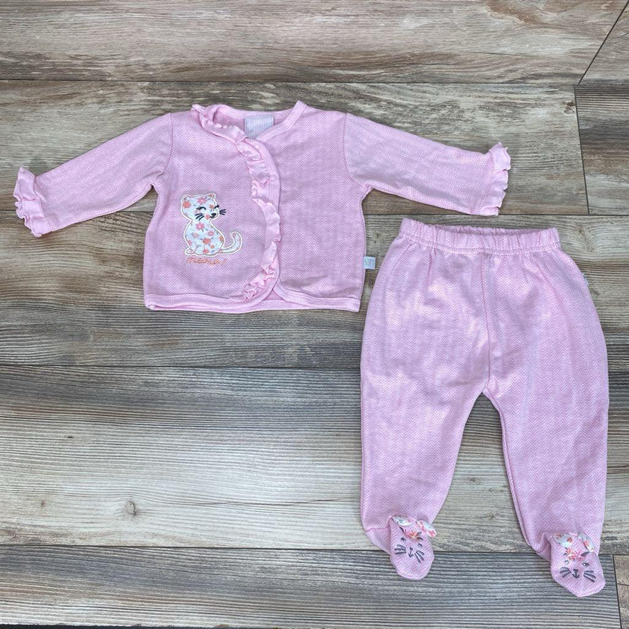 Little Joy 2pc Meow! Shirt & Footed Pants sz 3-6m - Me 'n Mommy To Be