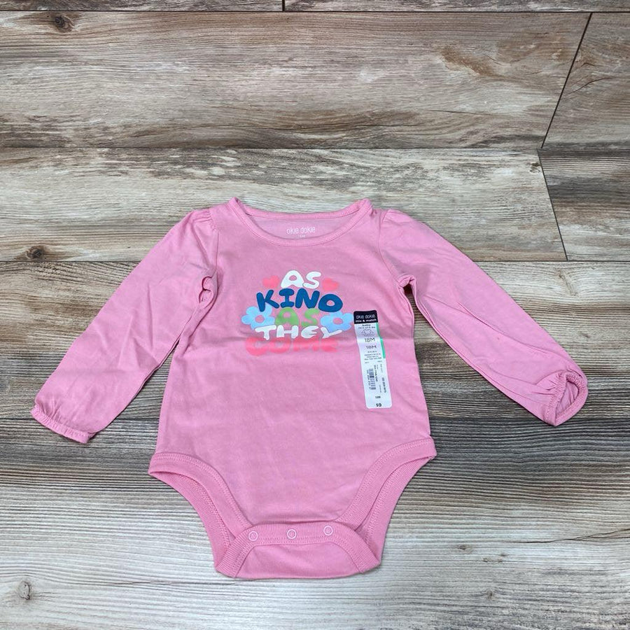 NEW Okie Dokie Long Sleeve As Kind As They Come Bodysuit sz 18m - Me 'n Mommy To Be