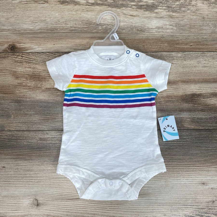 NEW Primary Rainbow Stripe Bodysuit sz 0-3m - Me 'n Mommy To Be