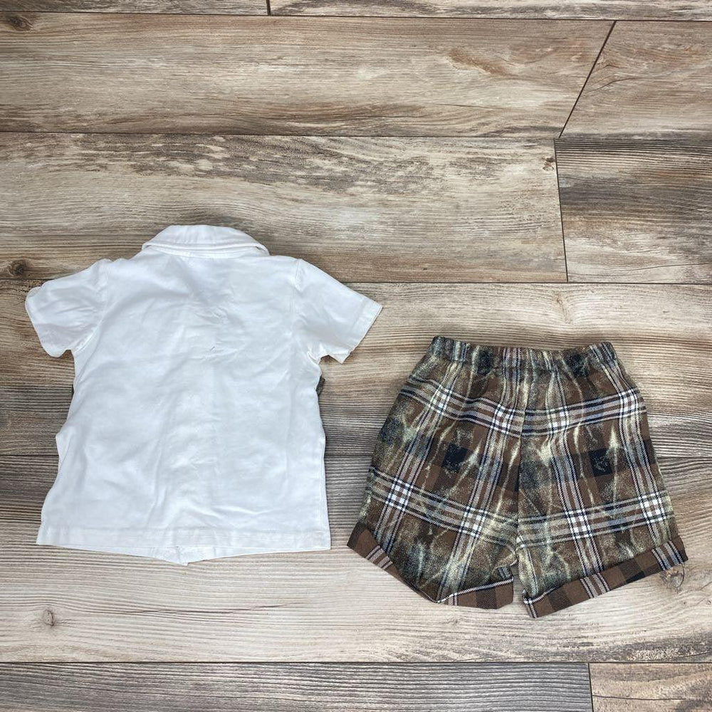 2pc Polo Shirt & Shorts sz 9-12m - Me 'n Mommy To Be