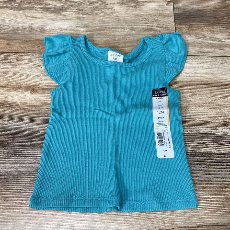 NEW Okie Dokie Ribbed Shirt sz 12m - Me 'n Mommy To Be