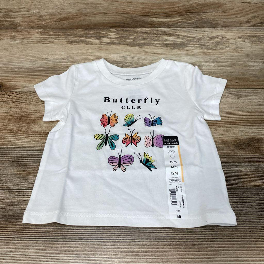 NEW Okie Dokie Butterfly Club Shirt sz 12m - Me 'n Mommy To Be