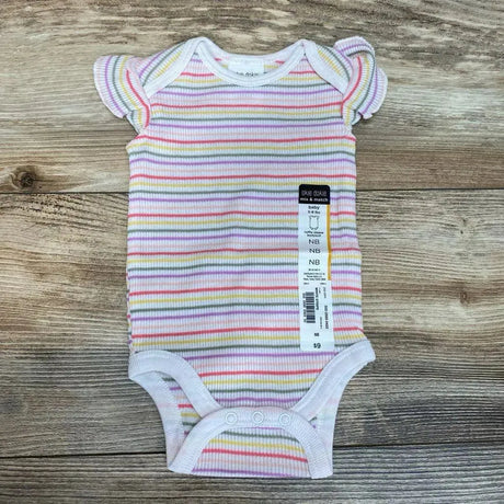 NEW Okie Dokie Flutter Sleeve Ribbed Bodysuit sz NB - Me 'n Mommy To Be