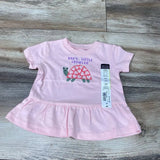 NEW Okie Dokie Dad's Little Crawler Peplum Shirt sz 3m - Me 'n Mommy To Be