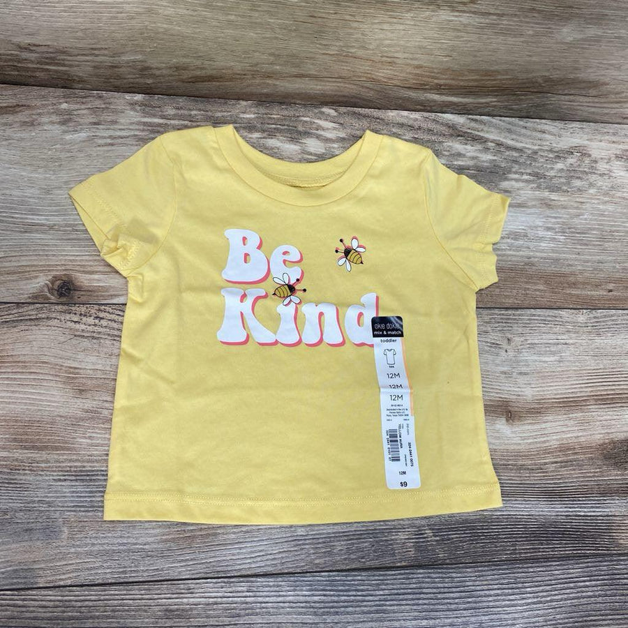 NEW Okie Dokie Be Kind Graphic Shirt - Yellow Aura sz 12m - Me 'n Mommy To Be