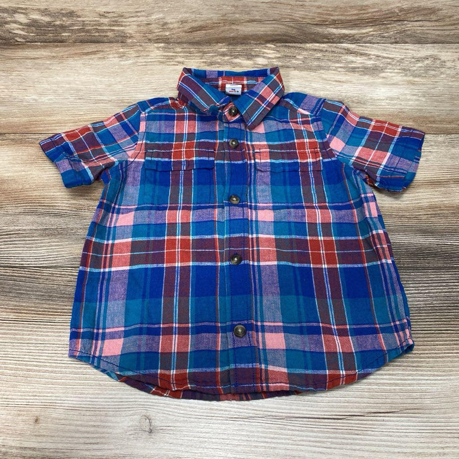Old Navy Plaid Button-Up Shirt sz 2T - Me 'n Mommy To Be