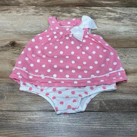 First Impressions Polka Dot Bodysuit Dress sz 0-3M - Me 'n Mommy To Be