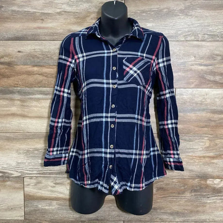 Motherhood Plaid Button Front Top sz XS - Me 'n Mommy To Be