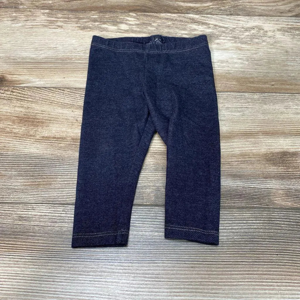 Cat & Jack Faux Denim Leggings sz 12m - Me 'n Mommy To Be