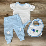 Rene Rofe 3pc Bodysuit + Pants + Bib sz 3-6m - Me 'n Mommy To Be