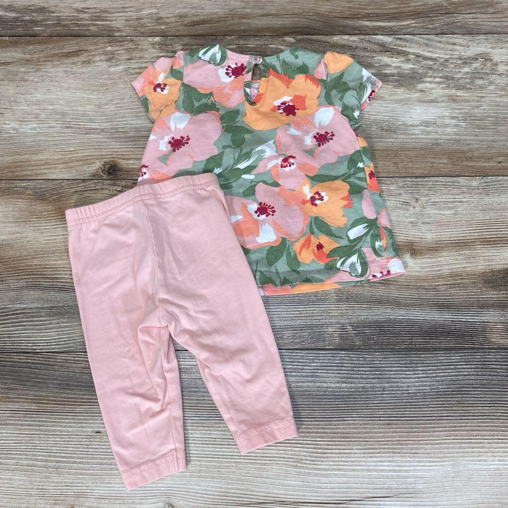 Just One You 2pc Floral Shirt & Leggings sz 6m - Me 'n Mommy To Be