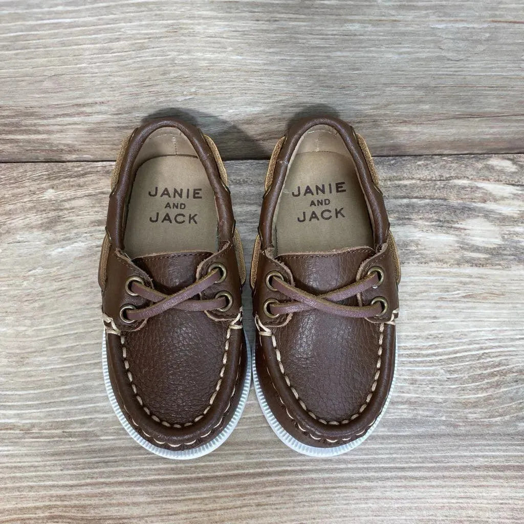 Janie & Jack Leather Boat Shoes sz 4c - Me 'n Mommy To Be