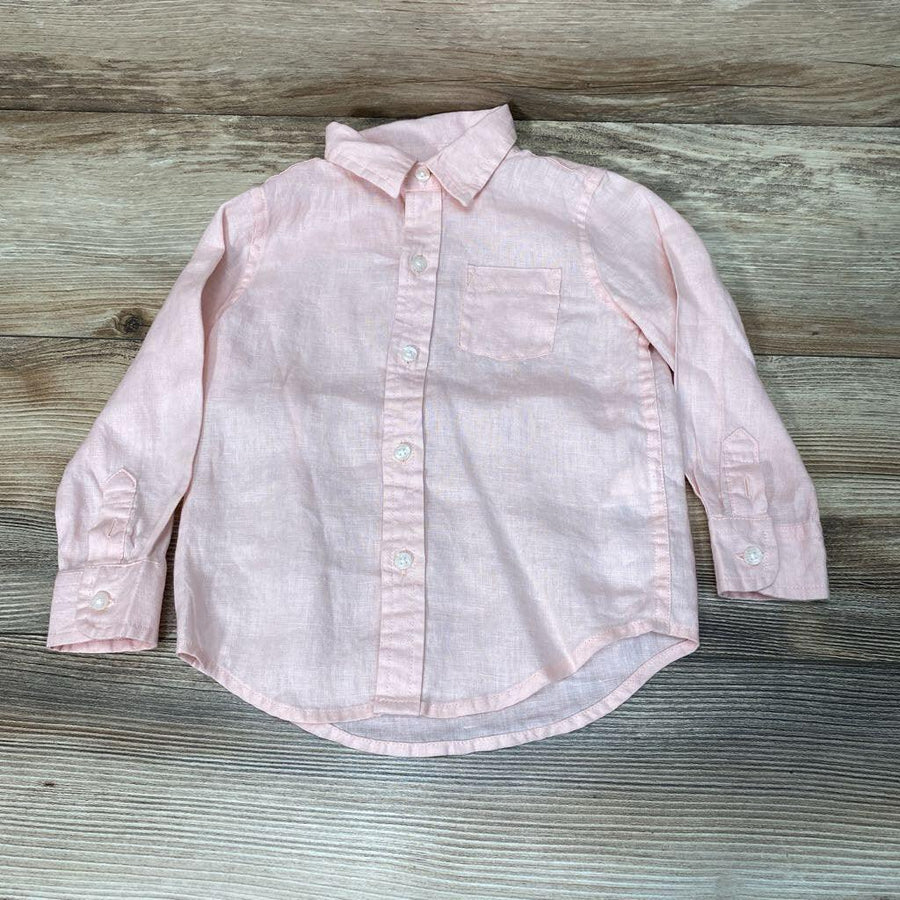 Janie & Jack Linen Button-Up Shirt sz 18-24m - Me 'n Mommy To Be