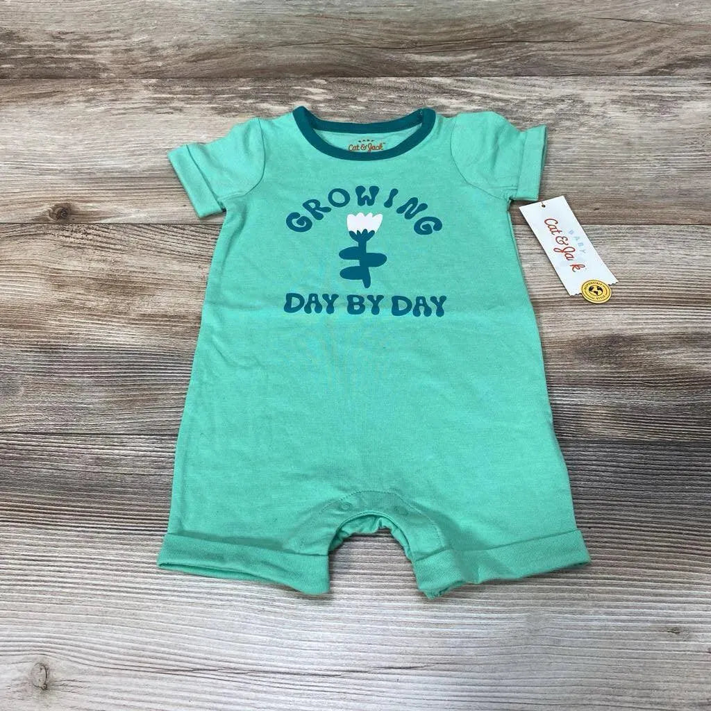 NEW Cat & Jack Growing Day By Day Romper sz 3-6m - Me 'n Mommy To Be