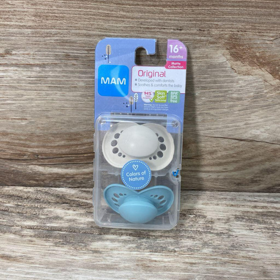 NEW MAM 2Pk Matte Collection Pacifiers - Me 'n Mommy To Be