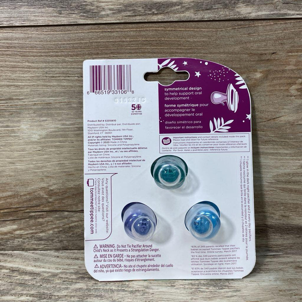 Tommee Tippee NEW 3Pk Day & Night Pacifiers 6-18m - Me 'n Mommy To Be