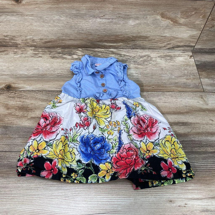 Penelope Mack Ruffle Floral Dress sz 12m - Me 'n Mommy To Be
