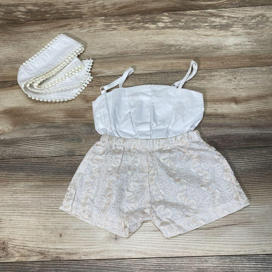 2pc Cami Romper & Headwrap sz 9-12m - Me 'n Mommy To Be