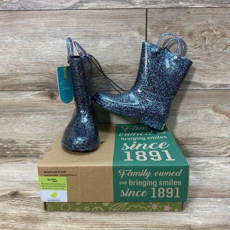 NEW Western Chief Glitter PVC Rain Boots sz 10c - Me 'n Mommy To Be