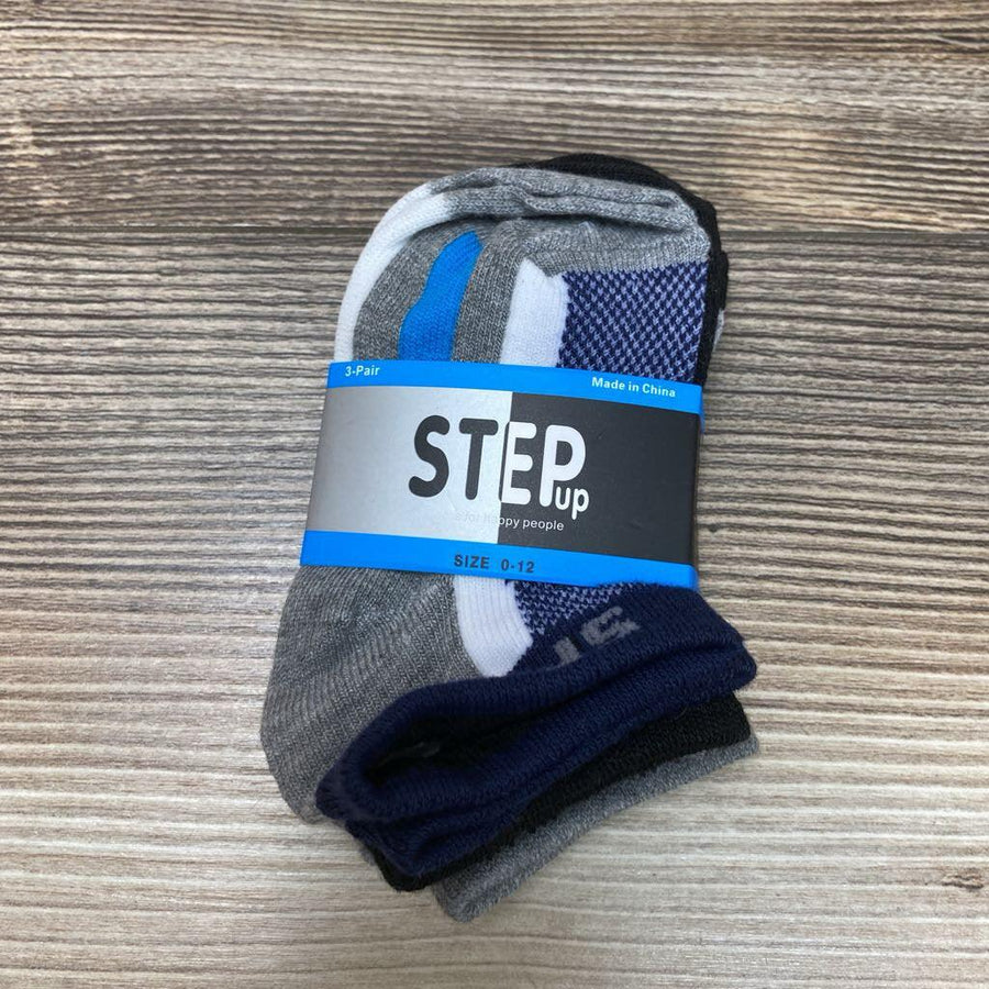 NEW Step Up Sport Socks 3Pk sz 0-12m - Me 'n Mommy To Be