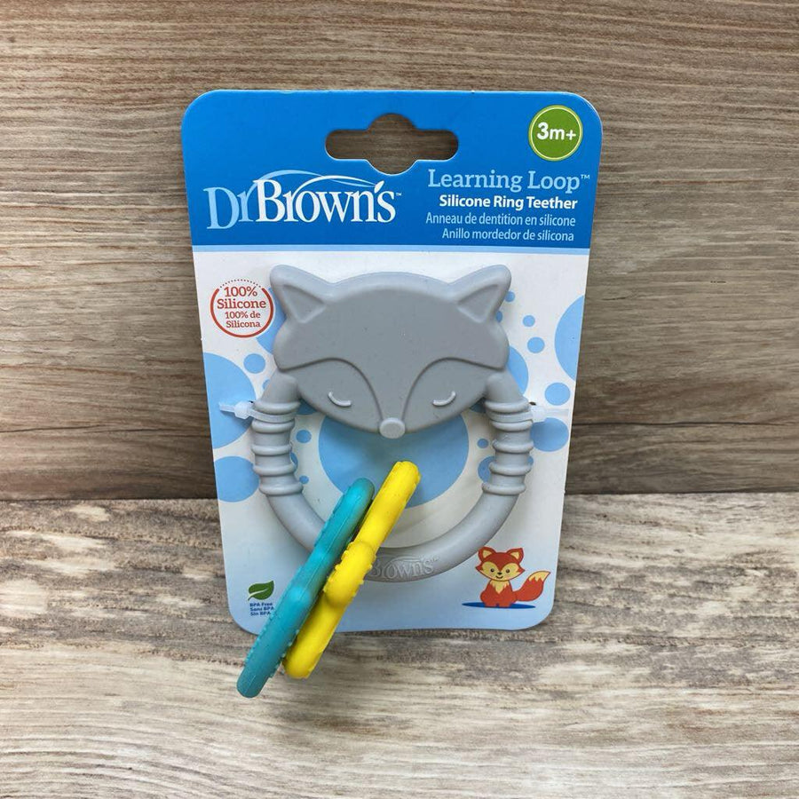NEW Dr. Brown's Learning Loop Silicone Teething Ring - Me 'n Mommy To Be